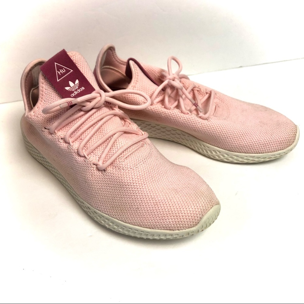 Adidas x PHARRELL HU Icey Pink Knit Tennis Sneakers - Picture 3 of 8